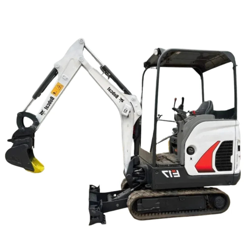 Miniexcavadora Bobcat E17 de 1,71 t — Enganche rápido y 3 cucharones — Usada 2017 — 1600 h
