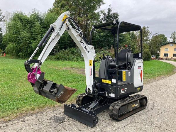 Miniexcavadora compacta Bobcat E17 de 1,7 t, usada, 2022, casi nueva, 10 h, motor Kubota
