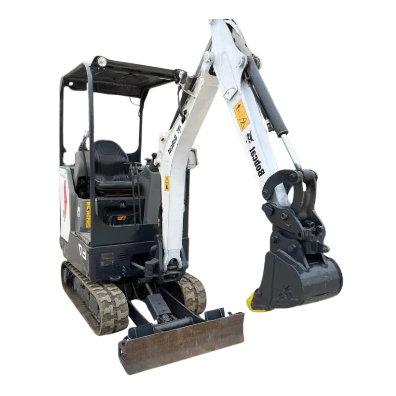 Miniexcavadora Bobcat E17 de 1,71 t — Enganche rápido y 3 cucharones — Usada 2017 — 1600 h