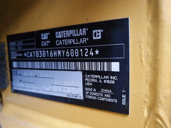 Miniexcavadora Caterpillar 301.6 de 1,8 t usada 2019 de 1870 h con enganche Lehnhoff