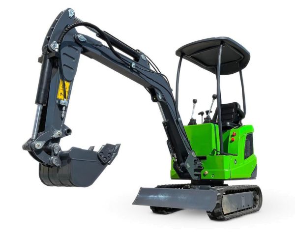 Mini excavadora eléctrica de litio Compartec CT-B 12 Li de 1,1 t usada, 108 h con 3 cucharones