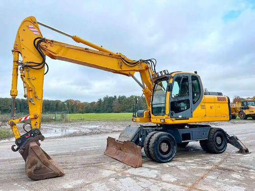 Doosan DX190W Excavadora de ruedas 18,2 t usada 2008 de 10 745 h con motor DL06