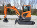 Miniexcavadora Doosan DX35Z 3,7 t usada 2017 cabina calefactada de 453 h con 2 cucharas