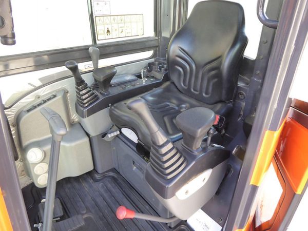 Miniexcavadora Doosan DX35Z 3,7 t usada 2017 cabina calefactada de 453 h con 2 cucharas