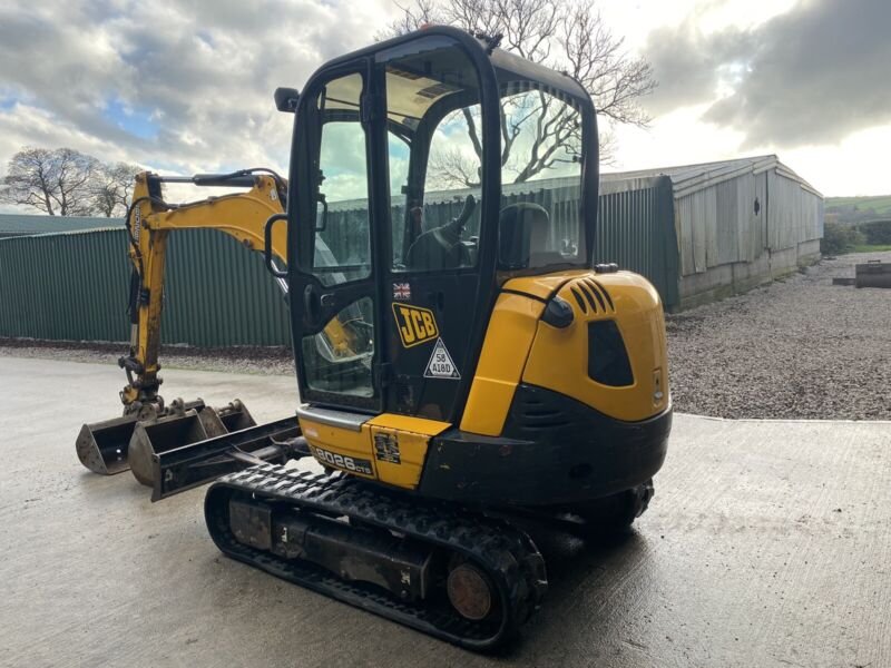 JCB 8026 CTS (2014) – Mini Excavadora 2,6T – Cabina Climatizada – 3 265 h