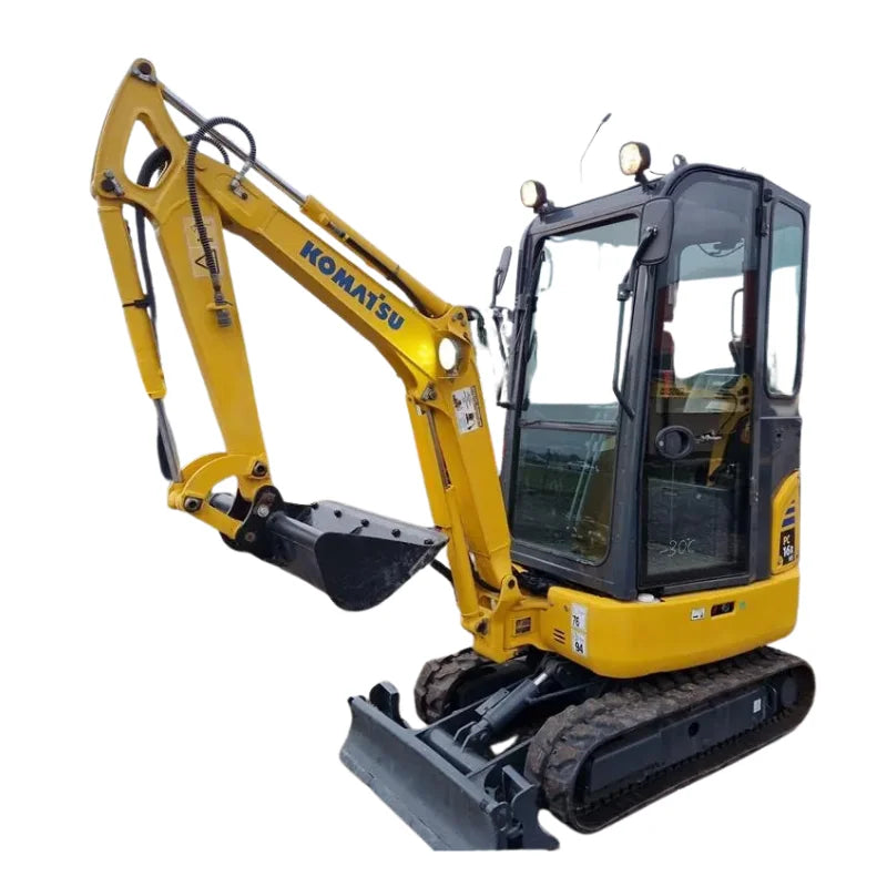 Miniexcavadora Komatsu PC 16 R 3HS 1,8 t vía variable — Motor 3D67E 11,6 kW — Usada 2018 — 1 800 h