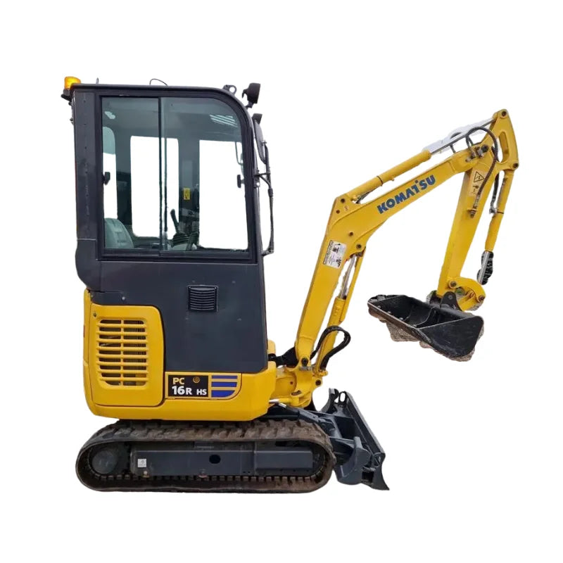 Miniexcavadora Komatsu PC 16 R 3HS 1,8 t vía variable — Motor 3D67E 11,6 kW — Usada 2018 — 1 800 h