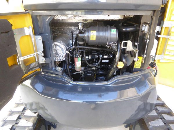 Miniexcavadora compacta Komatsu PC26MR-3 de 2,6 t, usada, 2017, 1055 h, con 3 cucharones