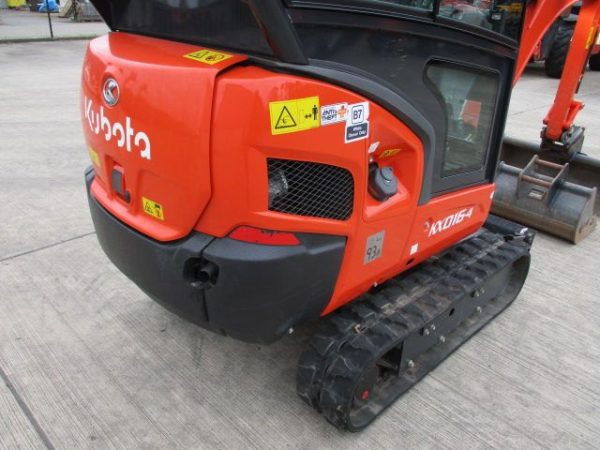 Miniexcavadora Kubota KX016-4 de 1,6 t usada 2022 de 179 h certificada CE con joysticks