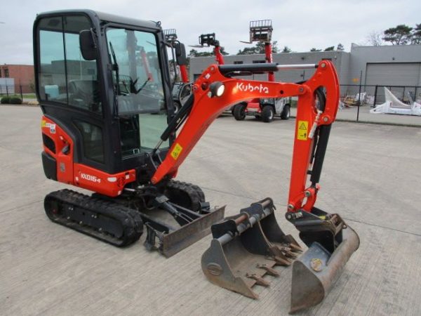 Miniexcavadora Kubota KX016-4 de 1,6 t usada 2022 de 179 h certificada CE con joysticks
