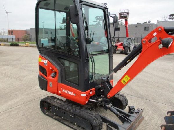 Miniexcavadora Kubota KX016-4 de 1,6 t usada 2022 de 179 h certificada CE con joysticks