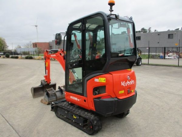 Miniexcavadora Kubota KX016-4 de 1,6 t usada 2022 de 179 h certificada CE con joysticks