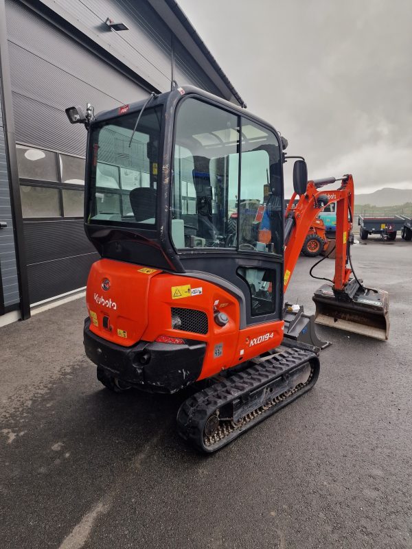 Miniexcavadora Kubota KX019-4 de 1,85 t usada 2019 con 1803 h sistema hidráulico auxiliar