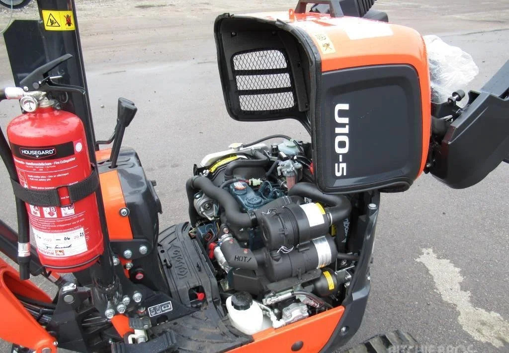 Miniexcavadora Kubota U10-5 de 1,1 t usada 2022 casi nueva de 10 h con 3 cucharones