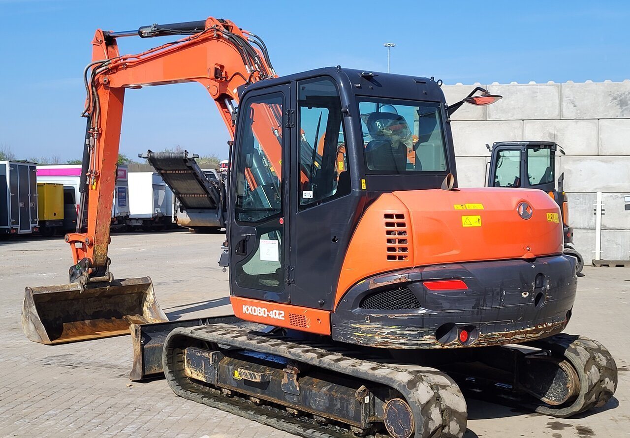 Kubota KX080-4A2 2020 – Miniexcavadora 8T con 2.955h, Cuchara 0,25 m³